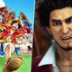 A collage image shows One Piece characters running toward the camera beside a shocked Ichiban Kasuga.